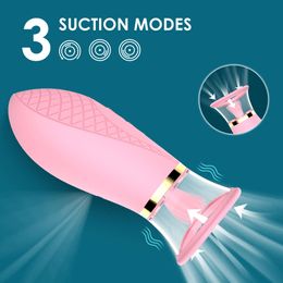 Clitoral Sucking Vibrator 3 Suction and 9 Lick Modes Nipples Sex Toys Women Clit Sucker Tongue Stimulator for Quick Orgasm