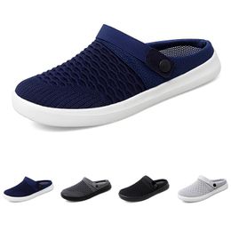Slippers for men women Solid Colour hots low soft black white royal blue Multi walkings mens womens shoes trainers GAI