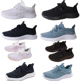 Women's casual shoes, spring and summer fly woven sports light soft sole casual shoes, breathable and comfortable mesh lightweight women's shoes 38