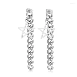 Dangle Earrings Fashion Titanium Steel Women Earring Trendy Simple Star For Girl Anniversary Party Jewellery Accessories Gifts