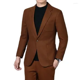 Men's Suits (suit Trousers) Single-breasted Slim-fit Professional Fashion Business Casual Solid Color Comfortable Gentleman Banq