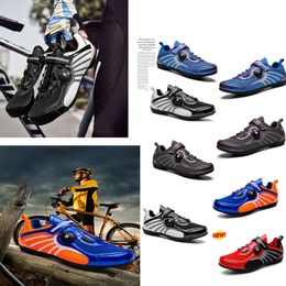 Dirt Men Road Bike Sports Flat Speed Cycling Sneakers Flats Mountain Bicycle Footwear SPD Cleats Shoes 36-47asd GAI 30400 s