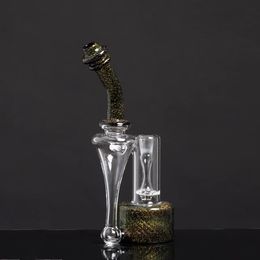 anguschenchen Customized styles and colors style ash catcher honeycomb bong hookahs shisha Borosilicate glass limited edition Sapphire Silver Hookah oil rig