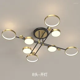 Pendant Lamps Nordic Chandelier Kitchen Light Fixtures Living Room Dinning El 3 Lights Dimmable Led Decoration Lamp 110v 220v