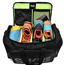Outdoor Bags Men Women Fitness Gym Bag For Sneaker Shoes Compartment Packing Cube Organizer Waterproof Nylon Sports Travle Duffel H5U7