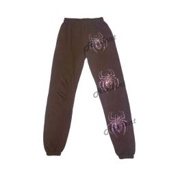 Capris Y2K Spring Autumn Spider rhinestones Sweatpants Women Wide Leg Sweat Pants harajuku Women Pants Swearshirt suits Pent Loose Pant