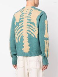 Men's Sweaters Mens Kapital Vintage V-neck Skeleton Japanese Knit Loose Cardigan Sweater