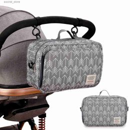 Diaper Bags Baby Outgoing Mommy Bag New Large Capacity Multi Style Waterproof Baby Stroller Cart Bag Storage Baby Stroller Bag Diaper BagL240305