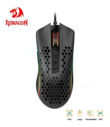 Redragon Storm M808 USB Gaming Mouse Wired RGB Backlight 12400 DPI 9 Buttons Programmable Optics Mice Computer Gamer PC5754012