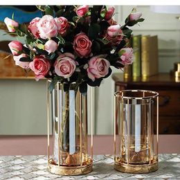 Vases Glass Vase Decoration Living Room Flower Arrangement Dried Flowers Nordic Modern American Dining Table TV Cabinet