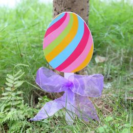 Garden Decorations Easter Decoration 2024 Outdoor Spring Cute Party Lawn Yard Signs With Stakes