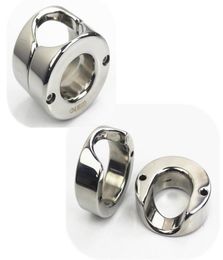 10 Sizes Metal Cockrings Scrotum Pendants Ball Stretchers Testis Weightring Penis Pendant Stainless Steel Cock Lock Ring Sex Toys2445221