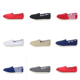 women men GAI casual shoes grey white blue red breathable Light Weight blacklifestyle walking sneakers canvas shoes One