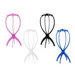 Hair Tools 1PC Colorful Ajustable Wig Stands Plastic Hat Display Head Holders 18x36Cm Mannequin HeadStand Portable Folding Stand9198929