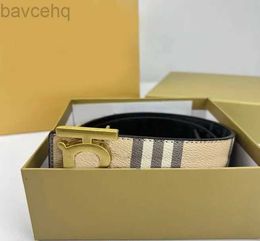 Belts designer belt belts designer luxe striped double sided Fashion Accessories Letter gold silver buckle Waistband Casual Business strap 240307