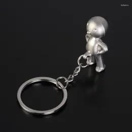 Keychains 10PCS Fashion Mr Boy Style Key Chain Ring Holder Car Keyfobs Creative Metal Alloy Keychain Jewelry Souvenir Gift J064