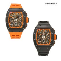 Casual Watches Fashion Wristwatches RM Wrist Watch RM011-FM Men's Series Ceramic Automatic Mechanical Men's Watch RM011 CA-TZP/4419