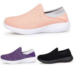 Men Women loafers Running Shoes Soft Comfort Black White Beige Grey Red Purple Green Blue Mens Trainers Slip-On Sneakers GAI size 39-44 color40