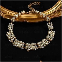 Chains Europe And The United States Light Luxury Niche Necklaces With Collarbone Necklace Bride Accessories Temperament Choker Drop Dhgkz