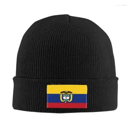 Berets Flag Of Colombia Bonnet Hat Knitted Hats Men Women Cool Unisex National Emblem Winter Warm Skullies Beanies Caps