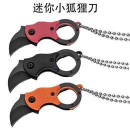 Multi Functional Folding Mini Fox For Outdoor Carrying With Self-Defense Claw Knife 7035