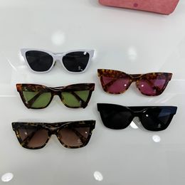 Fashion sunglasses designer mui mui Top for woman and man Luxury cat eye glasses tortoise shell Sunglasses summer shades lunette soleil with original box