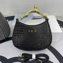 NEW lanvi bags leopard Handl Small Bag Single Shoulder Crossbody Bag Fashion Leopard Head Women Bags Handbags 230815