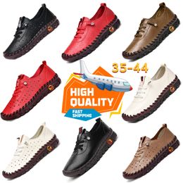 Atletik ayakkabılar gai tasarımcı sıradan ayakkabılar kadın erkekler tek ayakkabı deri deri yumuşak dipler düz kaymaz 35-43 loafer slip-on