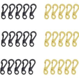 Keychains 30pcs Mini Carabiner Clip Spring Snap Hook Buckle Clasps For Paracord Keychain Backpack Bottle Outdoor Camping Accessories