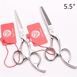 2Pcs 55quot 6quot 65quot 7quot Japan 440C Purple Dragon Silver Hairdressing Shears Cutting Thinning Scissors Human or Pe4549543