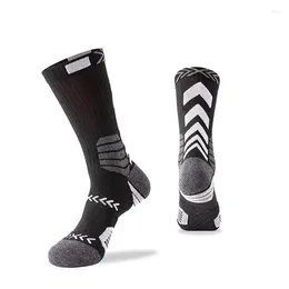 Men's Socks 3 Pairs Of Towel Bottoming Basketball Training Long High Top Sports Actual Combat Light Breathable Style