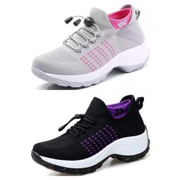 Fashion men women breathable running shoes purple blue green pink soft sole runner sports sneakers GAI 119