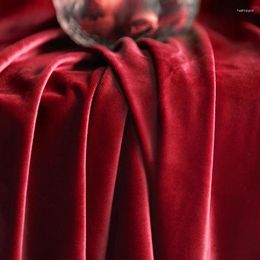 Curtain Velvet Retro Light Luxury Red Curtains For Living Room Modern Minimalist And Elegant High Shading Home Customise