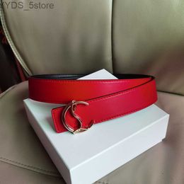 Belts red bottom designer man reversible woman waistband fashion Silver buckle width 3.8cm size 100cm-125cm with wholesale belts 240305