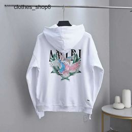 Hoodie Sweatshirt Sweat Winter Bird of Paradise Amirs Parakeet Palm Tree Men's and Women's Breathable Ancient Terry Fashion Coat 0KPV