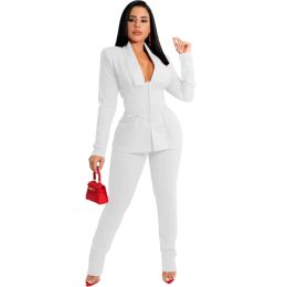 Suits Black Elegant Office Suites for Women Professional Fashion Lapel Longsleeved Blazer Set Female Patchwork Woman Pants Suit Red