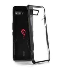 ZSHOW Case for ASUS ROG Phone 2 Armour Case TPU Frame with Built in Dust Cover Clear PC Back Air Trigger Compatible7104382