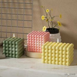 Candles Multiple style Silicone Candle Mold High Quality Round Bubble Ball Cube Resin Soap Baking Mold Aromatherapy Candle Plaster Mould