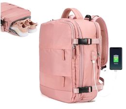 Outdoor Bags 17 Inch USB Gym Bag Dry Wet Backpack Female Girl Backpacks Women Nylon Shoulder Student Schoolbag Laptop Business X136397496