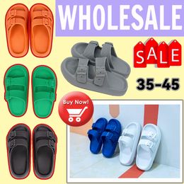 Designer desliza Mulheres Sandálias Sandálias Fluffy Slides de mula plana Slipper Onyx Slipper Sand Sandel Sandel Slider Sandle Gai Sala laranja Branco Branco Unisex