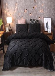 Bedding Sets New 3pcs Black 4 Size Bed Sheet Duvet Cover Sets Gift Duvet Cover Polyester Fiber Home el12397162