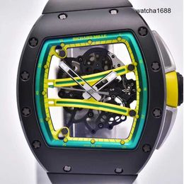 Casual Watches Fashion Wristwatches RM Wrist Watch RM61-01 Men's Series YOHAN BLAKE Runway Black Ceramic Men's Watch