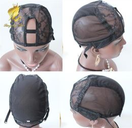 U part Wig caps for making wigs only stretch lace weaving cap adjustable straps back high quality guarantee fast 8319025