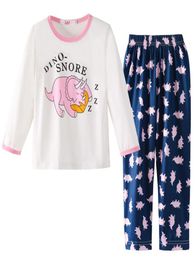 2020 Autumn Fashion Children Pyjamas Set Pink Baby Clothes Purple Pyjamas For Girls Boys Clothes Kids Sleepwear For 412 Age Y20098735642