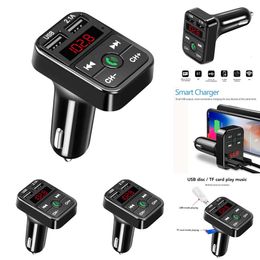 New Bluetooth Car Kit FM Transmitter LCD Mp3 Music Player USB TF Dropshipping Auto Charger Available Card - With Radio K9y5