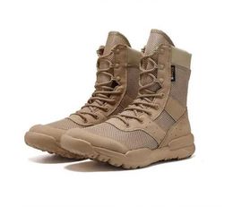 Outdoor Shoes Sandals High Quality Special Force Tactical Boots Desert Combat Men Boots Outdoor Hiking Boots Lightweight Boots Large Size 49 YQ240301