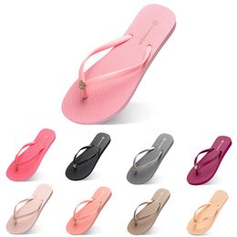 Slippers spring summer red black pink green mens low top breathable soft sole shoes flat men GAI-32