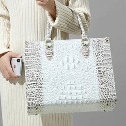 Luxury Fashion Leather Womens Handbags Shoulder Tote Bag Large Capacity Designer Portable Ladies Top Handle Bags 240304