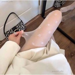 23ss F/c/b/t/g Designer Channel Sexy Lace Stocking Tights Women Fashion Thin Leggings Mesh Cucci Soft Breathable Hollow Textile Letter Black Silk Socks 260