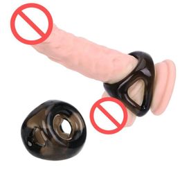 Penis Ring Cockrings Delay Ejaculation Peniss Enlargement Sex Toys for Men Male Scrotal Binding Silicone Elastic7624859